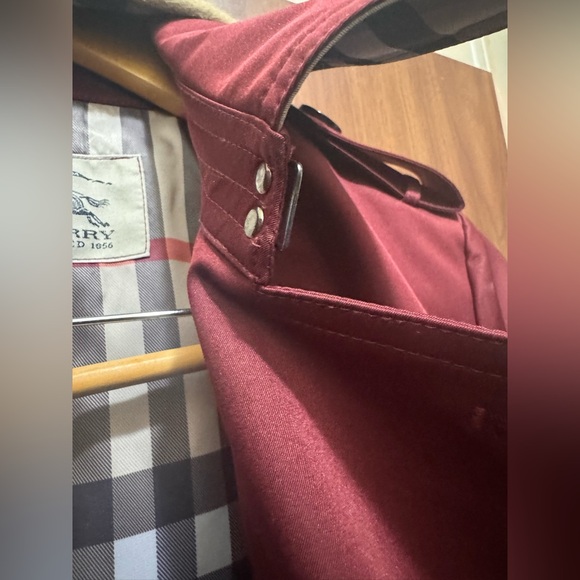 Burberry Deep Red Trench Coat - Picture 5 of 13